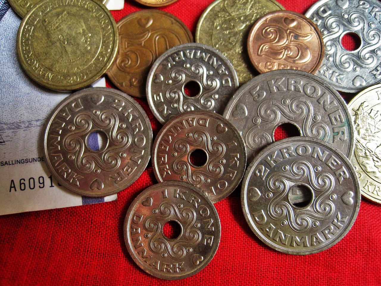 dánské mince